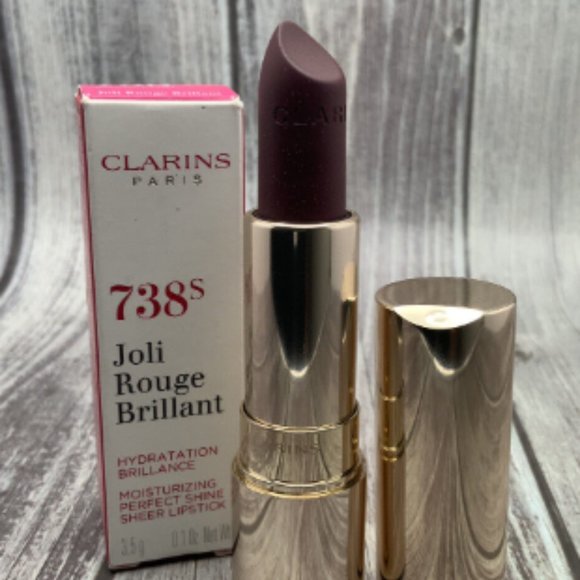 CLARINS🌻NIB Royal Plum Moisturizing Sheer Lipstick - 738s - Picture 1 of 1